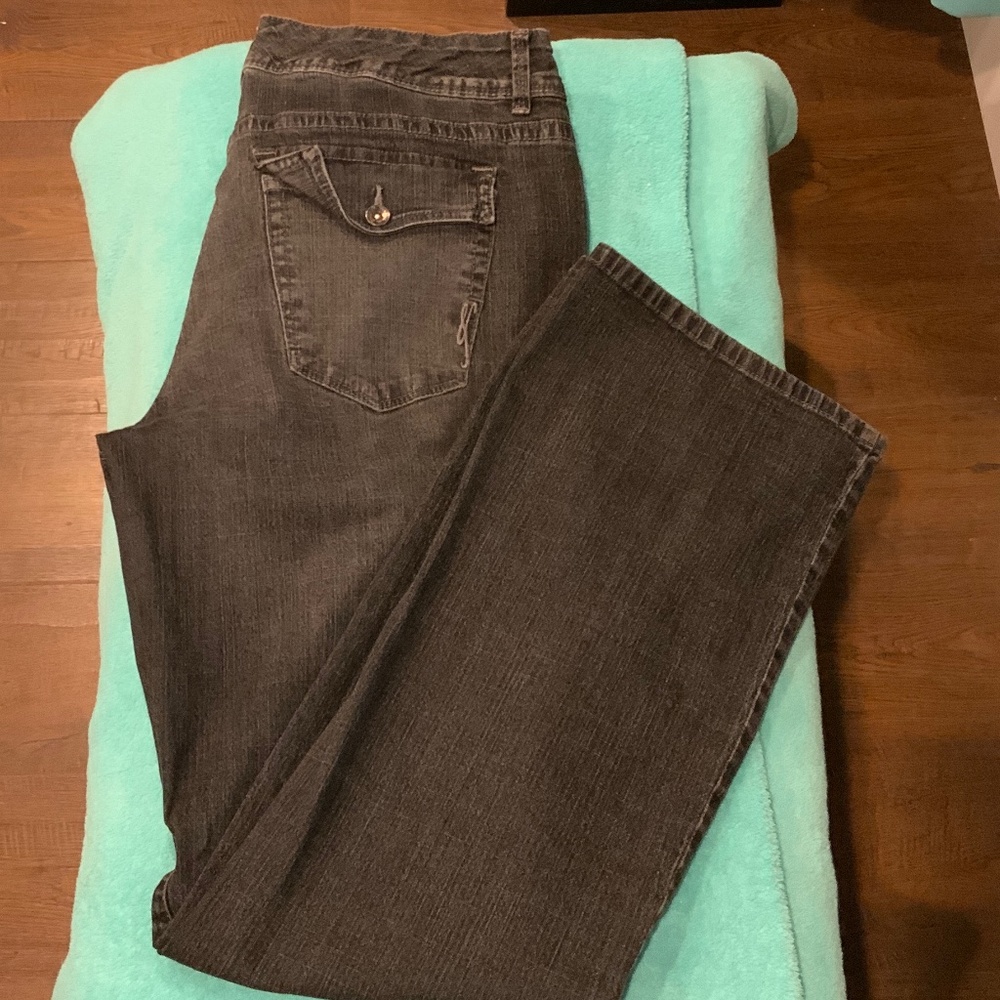 Style & Co Boot Cut Black Jeans, Size 14